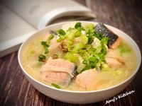 鮭魚味噌湯