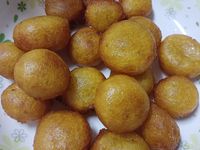 金黃色地瓜球
