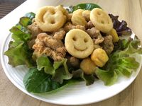 香酥雞佐生菜