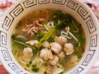 蔥香蛤蜊煨麵
