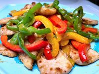 彩椒炒肉片