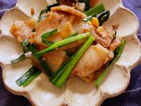 韭菜炒五花肉