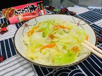 清炒蒜香蝦米高麗菜