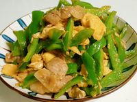 青椒豬肉炒蛋