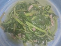 炒肉絲地瓜葉