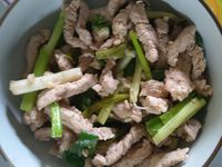蔥炒肉絲
