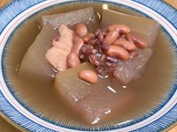 冬瓜花豆素湯