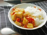 杏鮑菇咖哩飯