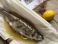 茴香頭紙包鱒魚