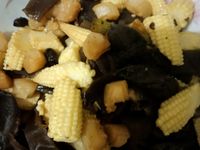 干貝玉米筍木耳炒
