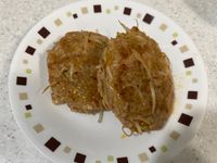 豆芽肉餅
