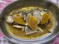 蔭鳳梨蒸午仔魚