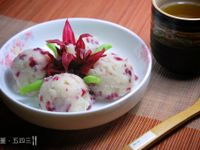 酸甜爽口．洛神花薯泥球