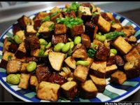 毛豆炒豆干丁
