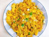 薑黃素炒飯(五辛素)