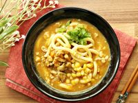 南瓜肉燥咖哩烏龍麵/家常菜麵食