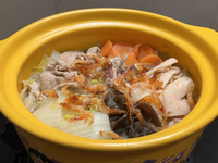 櫻花蝦魷魚菜煲