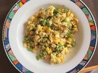 玉米四季豆沫炒蛋