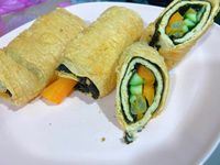 煎豆皮捲