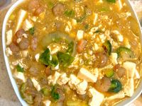 鹹蛋蝦仁豆腐