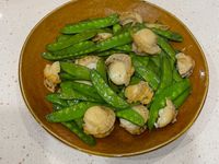 甜豆炒扇貝