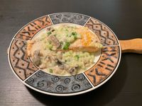 白醬蘑菇鮭魚