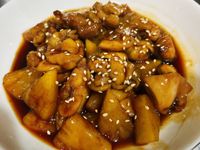鳳梨燒雞腿