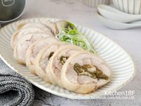 剝皮辣椒雞腿捲_電鍋料理