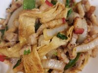 三層肉炒豆包