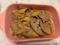麻油薑絲豬肝