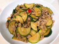 節瓜炒肉末