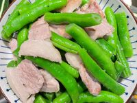 三層炒菜豆