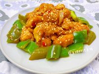 黑醋芝麻雞丁（便當菜）