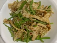 素食-豆皮地瓜葉
