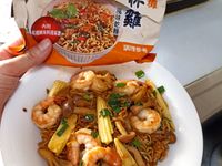 三杯雞風味鮮蝦乾麵