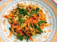 韭菜絞肉炒冬粉