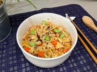 鮭魚菇菇炊飯