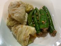青龍椒鑲肉V.S高麗菜捲（二吃）