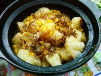 砂鍋燉料理-黑胡椒起司玉米烤馬鈴薯