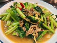 油菜炒羊肉