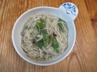 欖菜豇豆煨麵