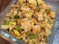 干貝肉燥蝦仁花椰米炒飯