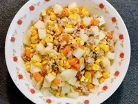 港式肉碎炒薯粒