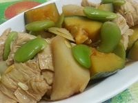 愛烹飪。醬燒皇帝豆
