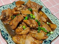 照燒杏鮑菇雞腿