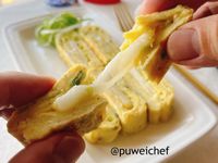 麻糬蔥蛋燒