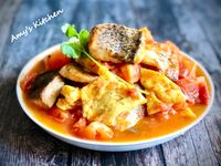 番茄炒蛋鱸魚排 / 家常茶