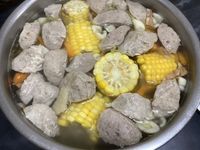 貢丸玉米富蘋果湯
