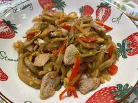 榨菜炒肉絲
