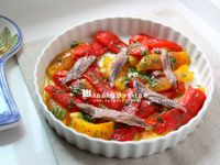 油漬烤甜椒鯷魚開胃菜